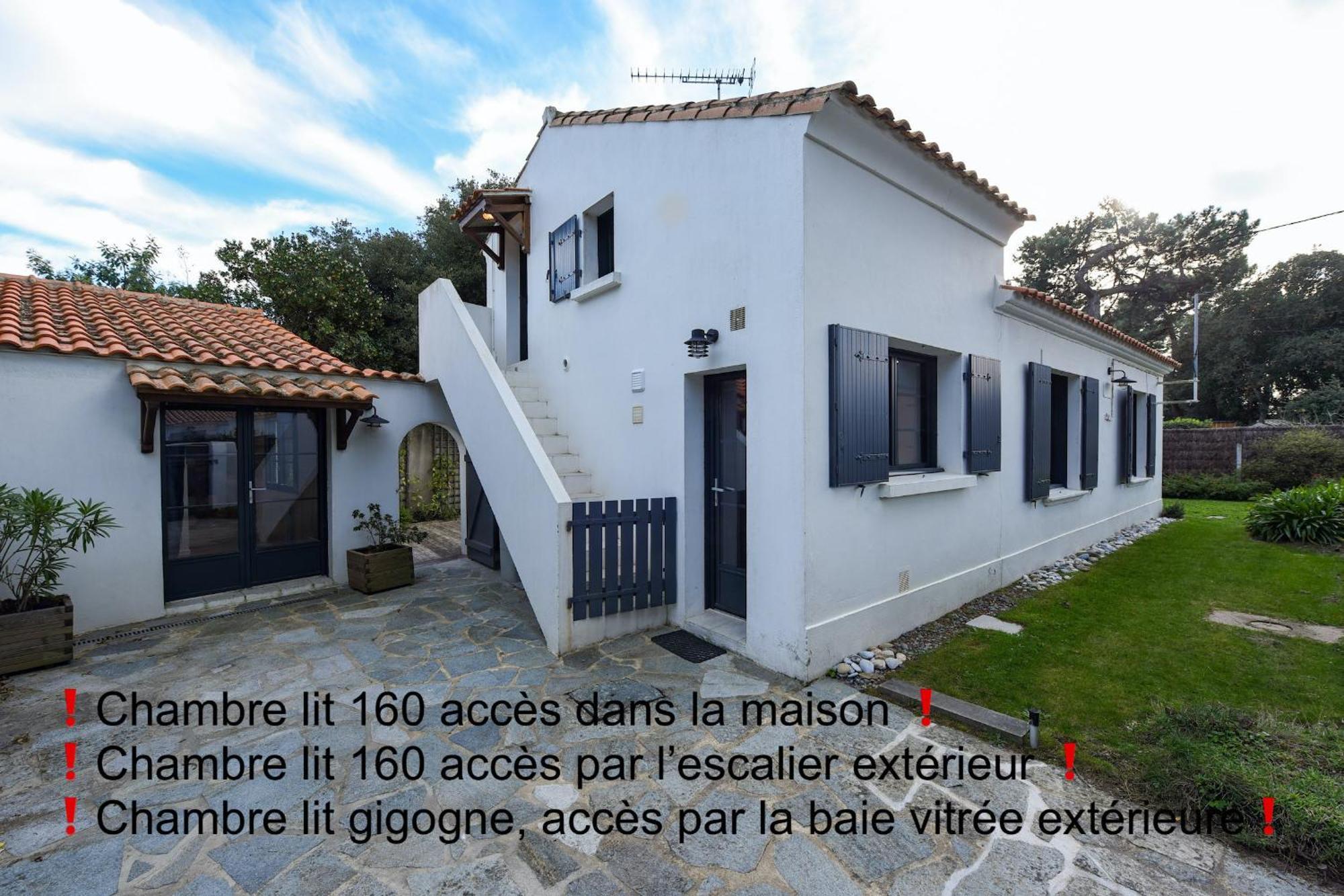 550M De La Plage De La Clere - Maison Pour 6 Noirmoutier-en-l'Ile Eksteriør billede